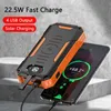 Handy-Powerbanks 50000 mAh 22,5 W Schnelllade-Powerbank Solarbatterie Qi Wireless-Ladegerät 30000 mAh Powerbank für Xiaomi iPhone X Samsung Poverbank L230728