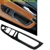 Reposabrazos de puerta de fibra de carbono RHD, cubierta de interruptor de ventana embellecedora para BMW X5 E70 2007-2013299B
