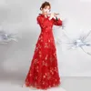 Röd kinesiska Hanfu Princess Dress Lady Traditionella orientaliska kostymer Fairy Performance Cosplay Kläder Vuxna Stage Wear262h