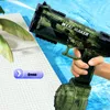 Gun Toys Electric Water Portable Sing con Bullet Drum Shaped Tank para Beach Outdoor Party Adultos Teenage 230729
