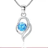 Цепочки серебряный мягкий и красивое подвесное ожерелье для женских ювелирных ювелирных украшений в стиле девочек