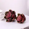 Fleurs décoratives grands faux légumes et fruits artificiels d'artichaut pour des décorations de cuisine