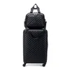 Suitcases Carrylove 16"20"24"28" Inch Women Cabin Hand Luggage Spinner Leather Travel Trolley Suitcase Set On Wheels
