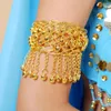 Stage Wear Belly Dance Bell Arm Chain Performance Clothes With Ethnic Jewelry Armband Bracelet