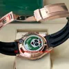 BT Better Factory Watches TH-12,2mm 116515 40mm Розовое золото Panda Керамический хронограф CAL.4130 Механизм Механический автоматический Мужские часы Мужские наручные часы Резина