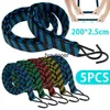 5PCS Car Bicycle Accessories Elastics Rubber Luggage Rope Cord Hooks Bikes Tie Roof Rack Strap Fixed Band Hook296K