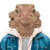 Party Masks Desert Spiny Lizard Mask Animal Head Halloween Costume Pretend for Adults 230729