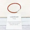 MG0146 Whole Natural Carnelian Anklet Handamde Red Agate Women's Mala Beads Anklet 4 mm Mini Gemstone Jewelry266T