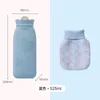 Bouteilles d'eau Remplissage de bouteilles en silicone Chauffe-mains Sac chaud pratique pour le ventre Chauffage au micro-ondes