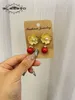 Stud GLSEEVO 925S argento fascino orecchini pendenti per le donne acqua dolce naturale calcedonio rosso orecchino di perla gioielli di lusso fine GE0041 230729