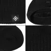 Boinas masculinas de inverno, gorros de lã de malha quentes, gorros de lã de camada dupla, forrados e grossos, gorros de cor sólida, ao ar livre, à prova de vento