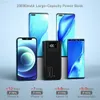 Cell Phone Power Banks Power Bank 30000mAh TypeC Micro USB C Powerbank LED Display Portable External Battery Charger 30000 mAh For iPhone Xiaomi Tablet L230728