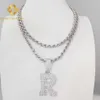 Zuanfa Jewelry Mens Jewelry 6mm幅Sterling Silver 925 GOLDメッキロープチェーン