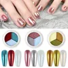 Nail Glitter 3Colorsbox Solid Magic Mirror تأثير مسحوق الأظافر لامعة الأظافر اللامعة Holo Art Art Chrome Pigment Aurora Manicure Designs 230729