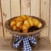 Decorative Flowers Fake Bread Ornaments Croissants Baguettes Cake Bakery Kids Home Kitchen Decor Toy Artificial Simulation Model Po Props