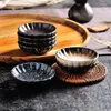 Teller 7,6 cm japanische Keramik-Gewürzschale, Retro-kommerzielle kleine Schüssel, kreativer Geschmack, Dip-Teller, Haushalts-Gemüse-Sauce-Gerichte