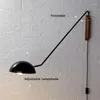 Lâmpada de parede Nordic Minimalist Ajustável Braço Longo Estilo Americano Ideal Para Sala De Estar Quarto Estudio De Cabeceira Leitura Moderna