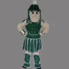 2018 Factory Engels Knight Warrior Mascottekostuum Groen Fancy Feestjurk Halloween Carnaval Kostuums Volwassen Size248t