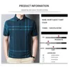 Heren Polo BROWON Business Polo Shirt Mannen Zomer Casual Losse Ademend Antirimpel Korte Mouwen Plaid Tops 230729