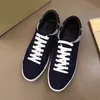 New Designer brand Men Paris Genuine Leather Lace-up Casual sports shoes canvas Checkered stripe running fashion sneakers Flat shoess White black