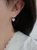 2023 Hot Selling Fashion Women's S925 Sterling Silver Earrings New Heart Shaped Zircon Fashion Creative Accessories