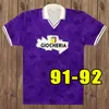 Retro Fiorentina Soccer Trikots Batistuta Rui Costa Vintage Florence Football Shirt Camisas de Futebo 84 85 89 90 91 92 93 94 95 96 97 98 99 00 1984 1985 1998 1999 2000 1995