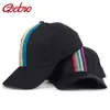 Boll Caps Geebro Fashion Casual Colorful Ribbon Cotton Baseball for Woman Girls Solid Color Justerbara hattar Hip Hop Sport monterad 230729