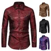 Men's T Shirts Shirt Pack Men Romper Jumpsuit Mens Casual Fall Lapel Button Long Sleeve Tops Cardigan