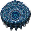 Tovaglia Bule Mandala Art Boho Chic Ombre Floreale Motivo Geometrico Tovaglia Rotonda Di Ho Me Lili Per Picnic E Arredamento Campeggio