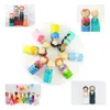 Decorative Flowers Wreaths 50pcs Wooden Peg Dolls Unpainted Figures DIY Arts Crafts Kids Birthday Gifts Handmade Male Female 65mm5m4m3m 230729