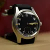 الساعات الأخرى Baltany Men S Watch ثواني صغيرة عتيقة الكوارتز 36 مم SAPPHIRE 100M الجيش الرجعية REPILCA D12 Dirty Dozen Wristwatches Clock 230729