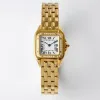 U1 Top AAA Designer relógio quadrado Santos Woman Tank alta qualidade forma ouro relógio diamante quartzo pulseira ultra fina Escala romana relógio temperamento literário feminino