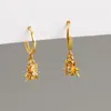 Orecchini a cerchio in argento 925 Anelli a cerchio Colore oro Punk Ragno Ciondolo Piercing Orecchino Brinco Donna BAMBINI Fantasia Oorbellen Pendientes