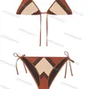 Designer Plaid Swimwear Women Long Sleeve Fashion Sexy Beach Surfing Holiday Swimwear Two Piece Set