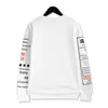 هوديز الرجال 2023 الشخصيات الصينية harajuku tracksuit الملابس الخارجية الاصطناعية 3D هوديي sweatshirt graffiti graffiti kanji sweatshirts