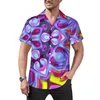 Camicie casual da uomo Hippie Beach Shirt Blue Tears Stampa Summer Men Camicette retrò Manica corta Abbigliamento personalizzato Big Size 4XL