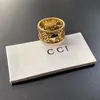 Designer-G-Logo-Ring, 18 Karat Gold, Cluster-Ring, modisch, Verlobung, Liebe, Reisen, Schmuck, hochwertiges Kupfer, 2023, kein Verblassen, luxuriöser Ehering JZ028