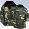 Vestes pour hommes élégant coupe-vent tout match mâle hiver Camouflage motif coton veste vêtements Slim Fit pardessus pour l'école