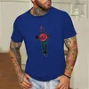 T-shirts pour hommes T-shirts à la mode d'été Chemise à imprimé floral T-shirt à col rond T-shirt à manches courtes Hommes Confortable Ropa Hombre Tenues