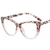 Occhiali da sole 2023 Black Cat Eye Clear Glasses Frame Vintage Blue Light Blocking Occhiali da lettura per computer Prescrizione da 0 a 6.0