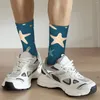 Chaussettes pour hommes Happy Compression Deep Sea Starfish Vintage Harajuku Pentagram Under The Street Style Seamless Crew Crazy Sock