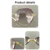 Okulary przeciwsłoneczne bezbarwne okulary prezbiopowe Gogle komputerowe okulary 2.00- 4.0 Diopter Diamond Cutting Reading Care