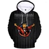 Heren Hoodies 2023 3D Thunderdome Music Festival Hardcore Stijlvolle Hoodie Mannen/Vrouwen Streetwear Sweatshirt Sport Jongens/Unieke Kleding