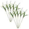 Decorative Flowers Lily Flower The Valley Faux Fake Wedding Decoration Stems Home Vase Bundles Gifts Centerpieces Simulation