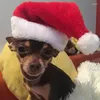 Ropa para perros Feliz Navidad Sombrero para mascotas Gato Cachorro Papá Noel Gorras Sombreros Fiesta de año de Navidad Tocado Cosplay Accesorios para disfraces