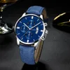 Horloges Mode Heren Horloge Merk Luxe Mannelijke Quartz Horloges Minimalistische Casual Lederen Band Digitale Kalender Polshorloge Mannen Klok 230729