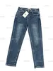 2023 Damesmode Jeans Top Designer Merkkleding Dames Denim Jas Met Capuchon Casual Broek Straatkleding Blauw Werkpak Losse Denim Broek Zwarte Denim Herenjas