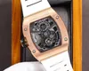 Richard's Mille Watches Diamond Luxury Mens Movement Rm17-01 Hollow Tourbillon Designer Ofd5 New High-end Quality Iced Out Montre Wrist Watch