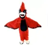 Red Eagle Bird Mascot cartoon Halloween dress Abbigliamento personalizzato Abbigliamento di alta qualità Festa di compleanno