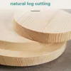 Decorative Flowers Wreaths 10pcs 1cm thick round solid wood sheet sand table building model material DIY handicraft for painting home decoration 230729